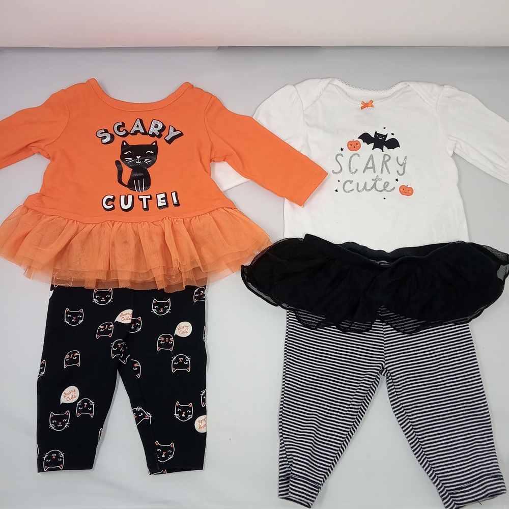 Carter's Halloween Set in Orange, Black, and White